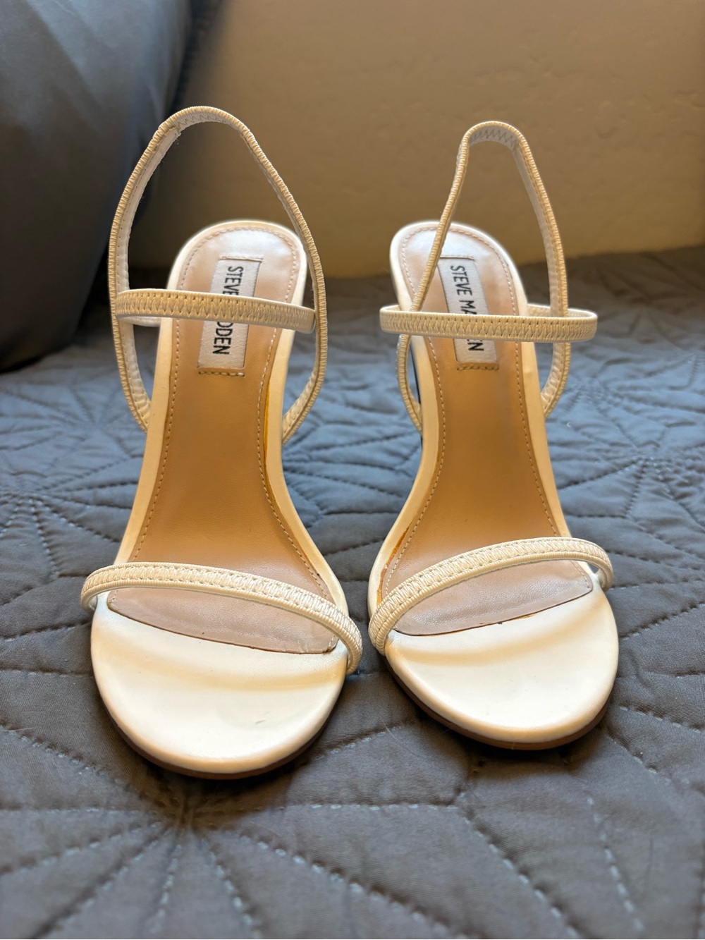 Steve Madden white Strappy Stiletto Sandals - Picture 2 of 4
